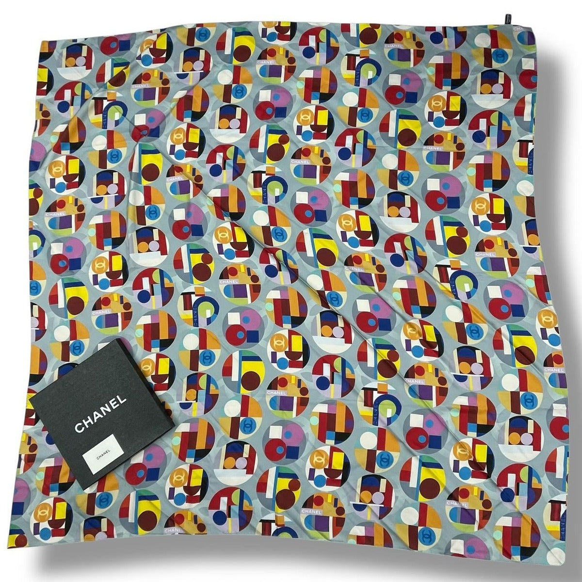 Chanel Super Large Scarf Multicolor CC Logo