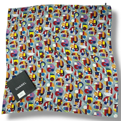 Chanel Super Large Scarf Multicolor CC Logo