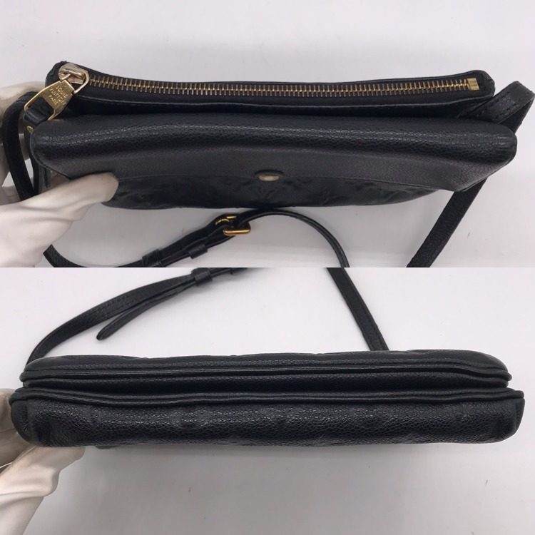 Louis Vuitton Monogram Empreinte Twice Shoulder Bag Noir Price Negotiation — view 4