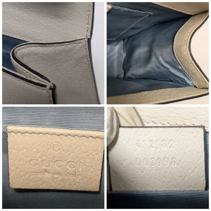 Gucci Leather Bi Star White Padlock Chain Shoulder Bag — view 10