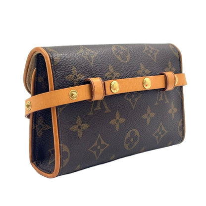 Louis Vuitton New Arrivals Pochette Twin PM Monogram XS Leather Brown Shoulder — view 2