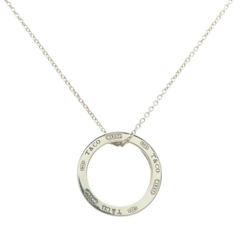 Tiffany & Co Necklace 1837 Circle 925 Silver 3.8 g Pendant
