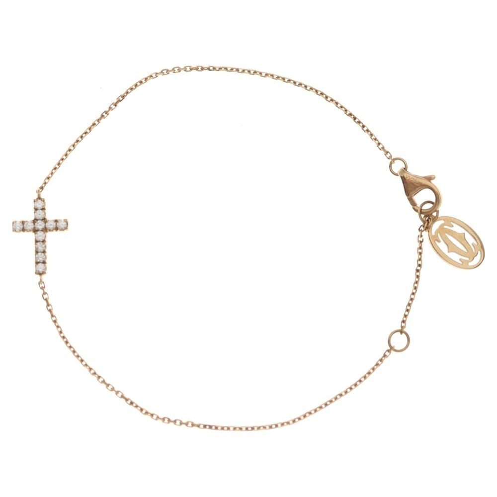 Cartier Symbol Diamond Bracelet Pink Gold