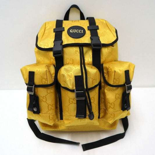 Gucci Off the Grid Backpack Yellow Black Nylon Leather