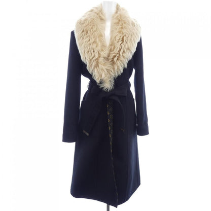 Louis Vuitton Shirring Color Belted Coat