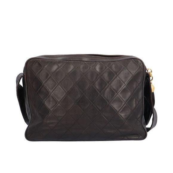 Chanel Flap Matelasse Shoulder Bag Leather Black Women Chanel