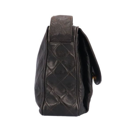 Chanel Flap Matelasse Shoulder Bag Leather Black Women Chanel