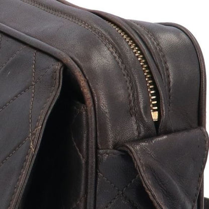 Chanel Flap Matelasse Shoulder Bag Leather Black Women Chanel