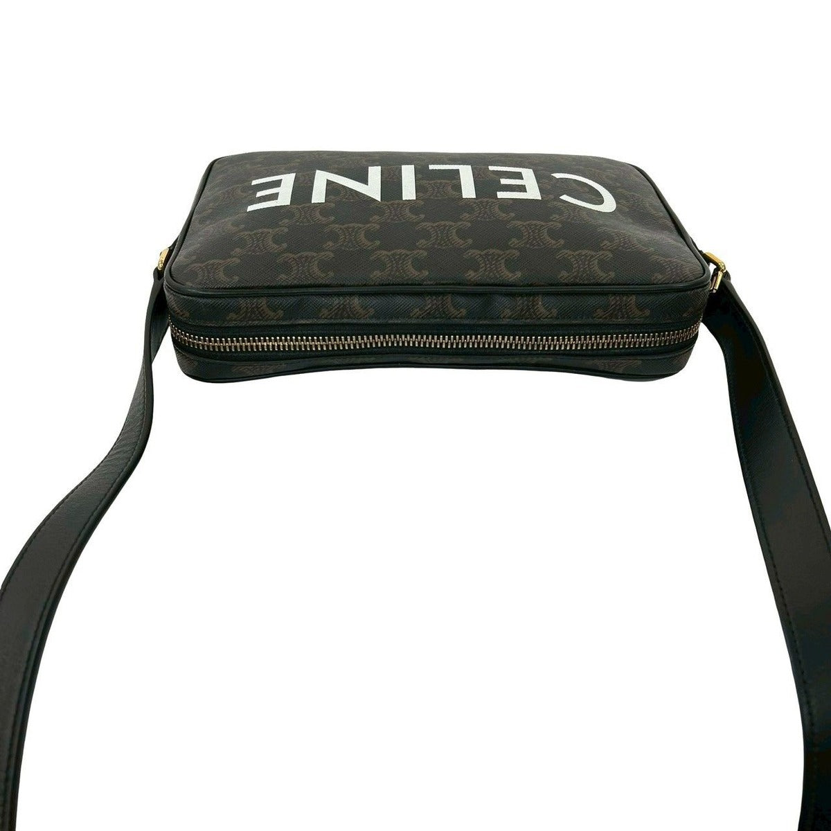 Celine Triomphe Messenger Leather Shoulder Bag — view 4