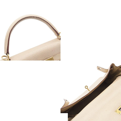 Hermes Kelly 32 Beige Gold Togo Retourne 2-Way Shoulder Bag — view 4