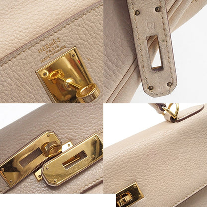 Hermes Kelly 32 Beige Gold Togo Retourne 2-Way Shoulder Bag — view 5