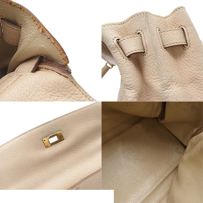 Hermes Kelly 32 Beige Gold Togo Retourne 2-Way Shoulder Bag — view 7
