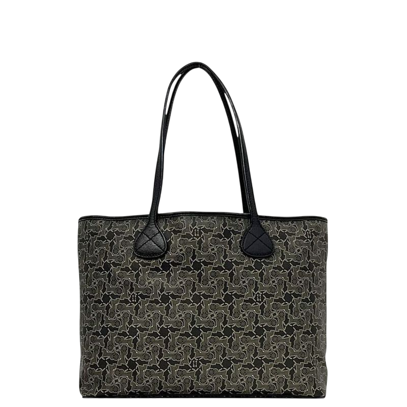 Celine Tote Bag Sulky Tote Gray Black Light PVC Leather