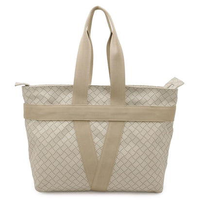 Bottega Veneta Intrecciato Scorpito Tote Largeto Shoulder Bag Ivory