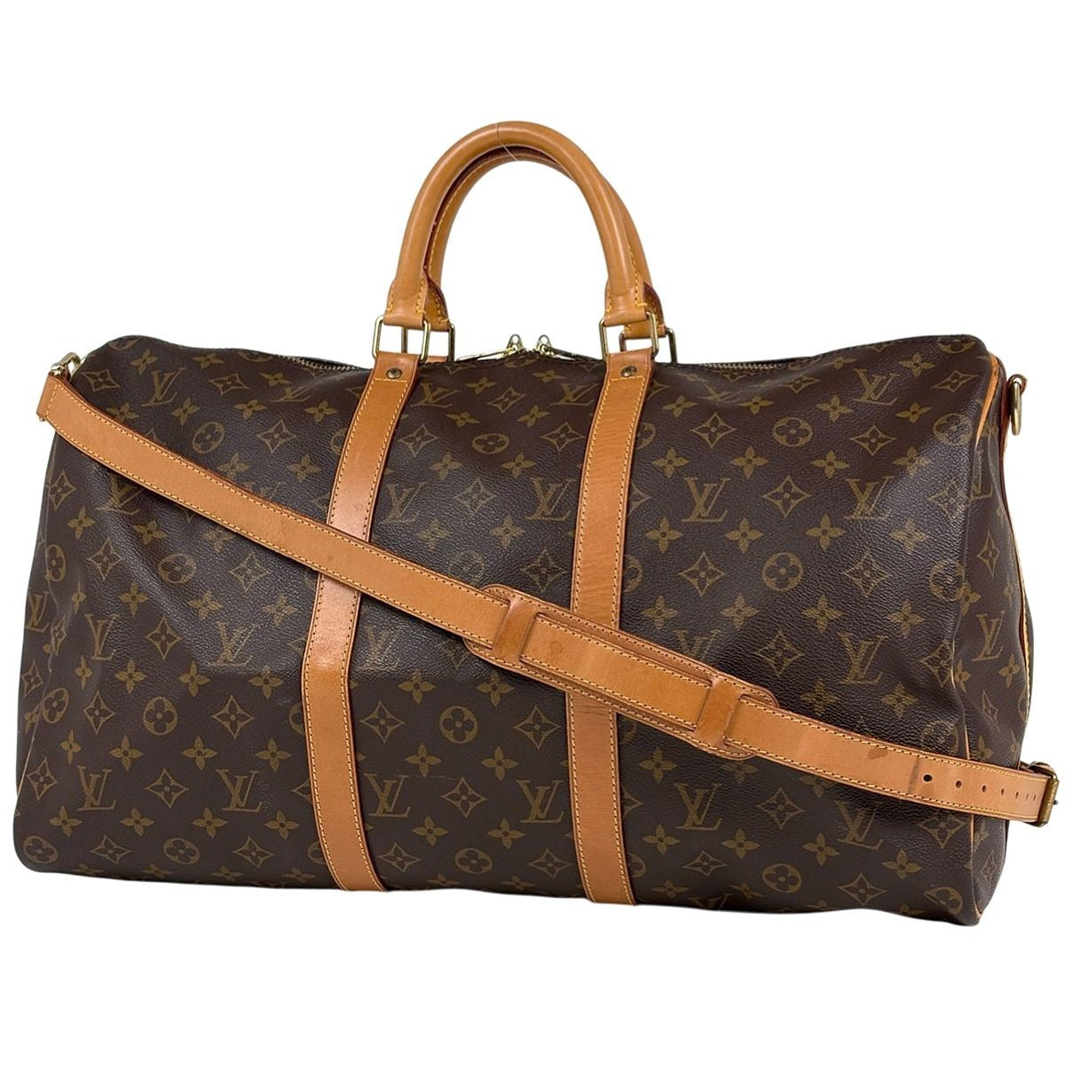 Louis Vuitton Keepall Bandouliere 50 Boston Bag Monogram Brown