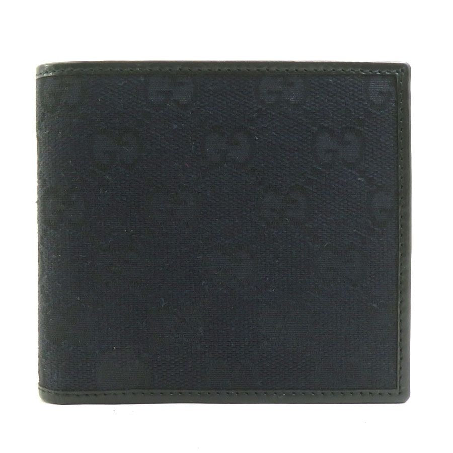 Gucci Bifold Wallet Canvas Black
