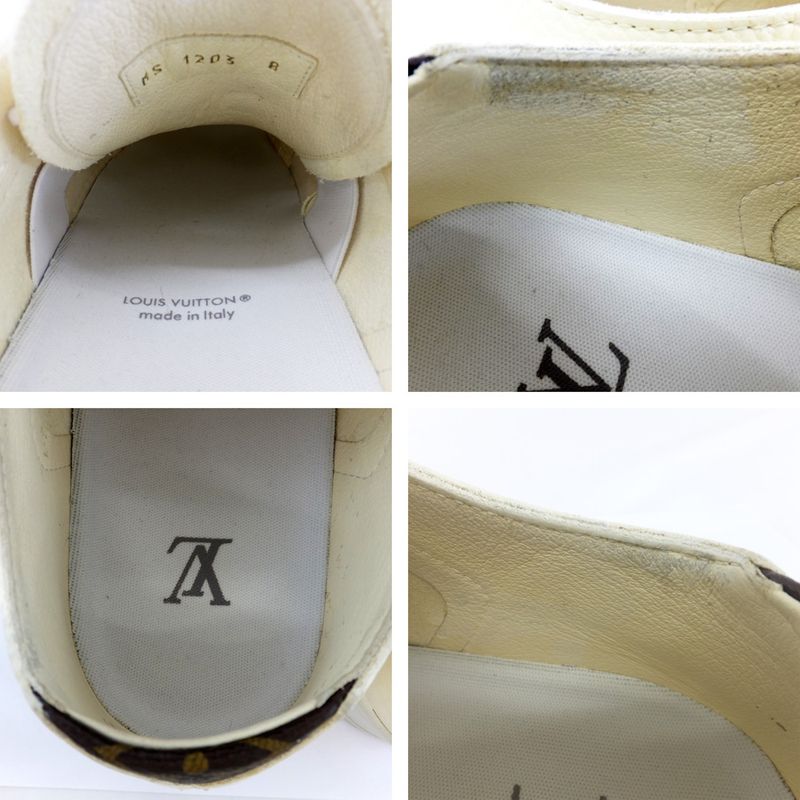 Louis Vuitton Low Cut Sneakers - White Notation 8 Equivalent To