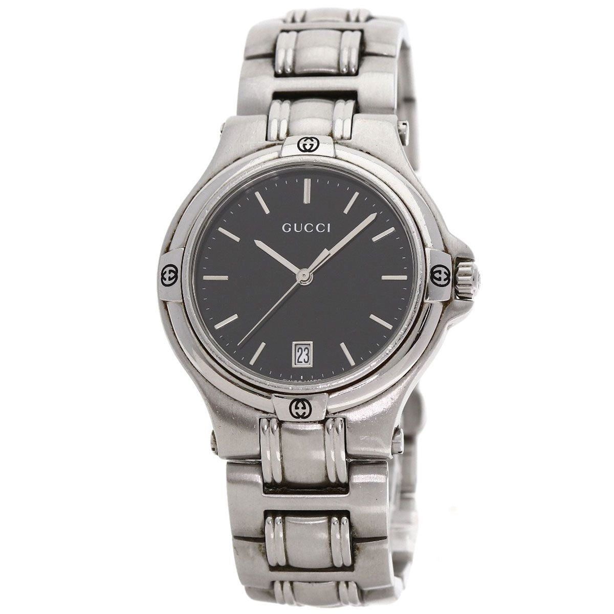 Gucci Round Face Watch SS