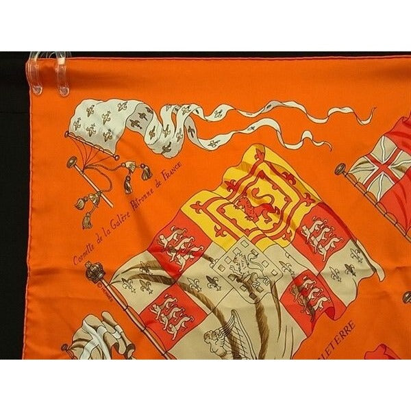 Hermes Scarf Carre 90 Multicolor Silk Pavois Flag — view 3