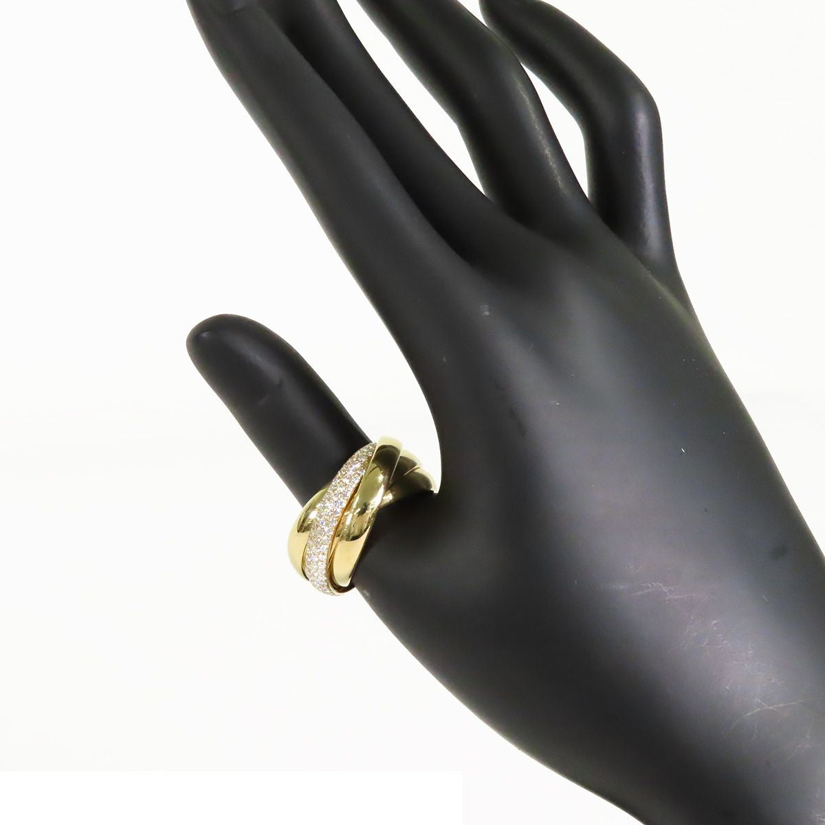 Tiffany & Co Paloma Melody Band Ring Yellow Gold 18K Diamond — view 8