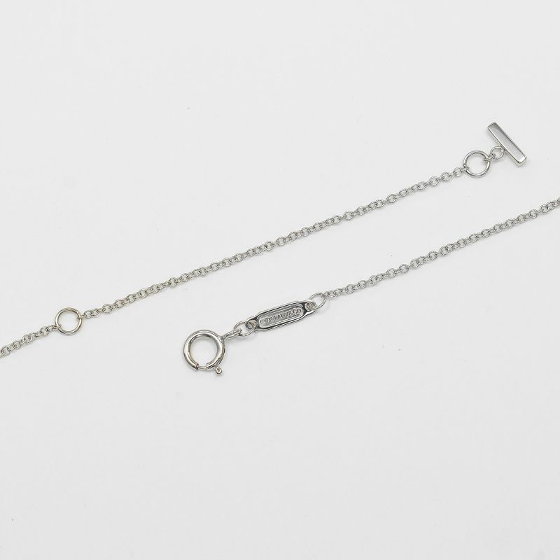 Tiffany & Co T-smile Small 18kwhite Gold Ladies 3g Necklace