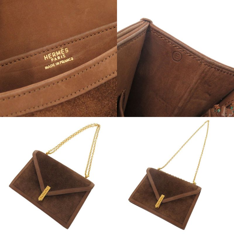 Hermes Alcazar Dobris Brown Stamped 0E (1975) Shoulder Bag 0156 Hermes