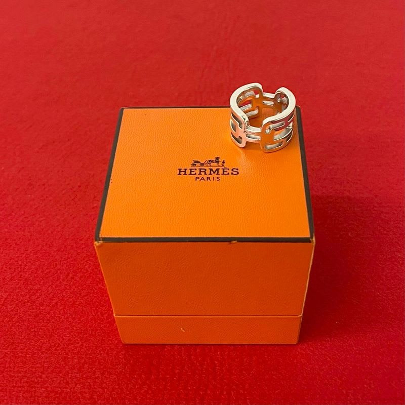 Hermes Alkan PM Silver 925 Ring No 13 Accessory 68428