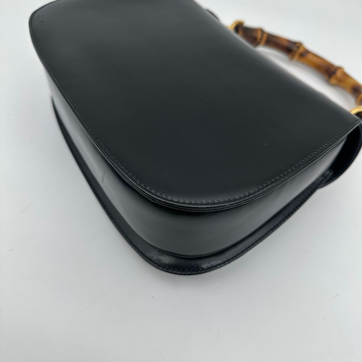 Gucci Bamboo Mini Bag Calf Leather Black Gold — view 7