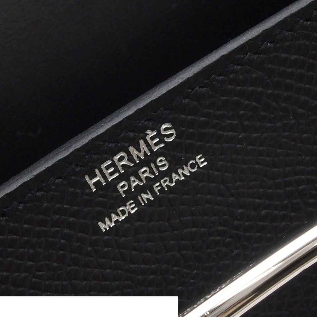 Hermes Della Cavalleria Elan Black Silver Epsom Shoulder Bag — view 6