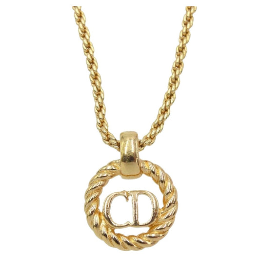 Christian Dior CD Logo Chain Necklace