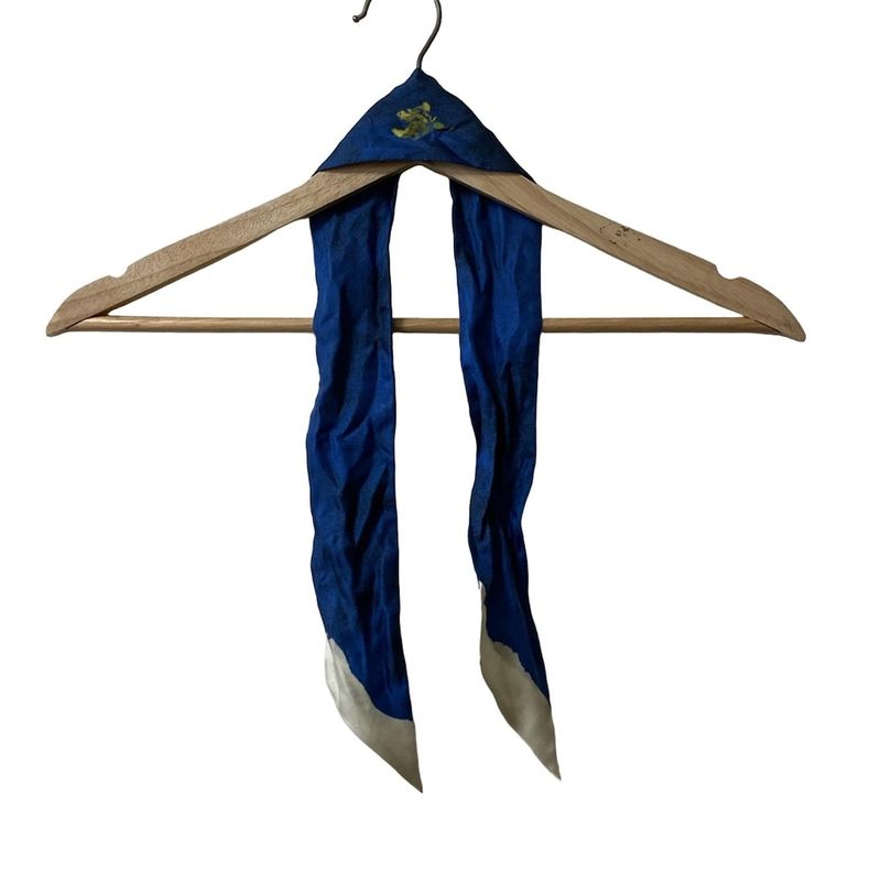 Prada Scarf Printed Twill Scarf 1ff008 Blue X Ivory X Multi Ribbon Scarf/fish