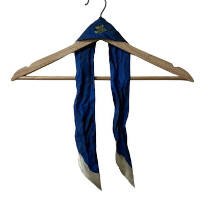 Prada Scarf Printed Twill Scarf 1ff008 Blue X Ivory X Multi Ribbon Scarf/fish