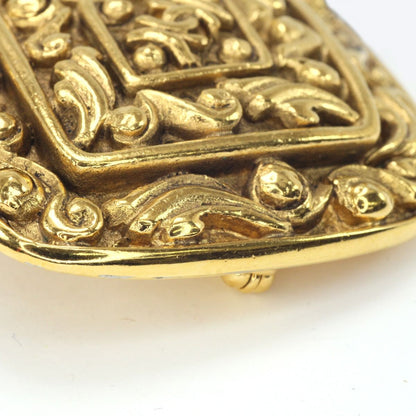 Chanel Coco Mark Brooch Diamond Shape Gold