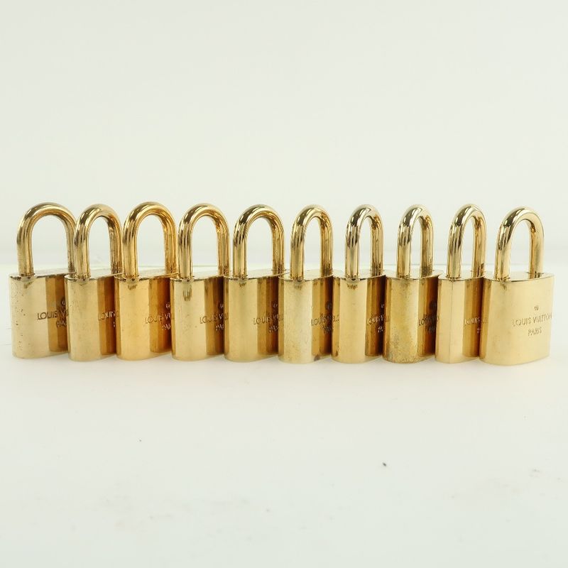 Louis Vuitton Padlock And Keys Set Of 10 Brass Gold Unisex Cadenas
