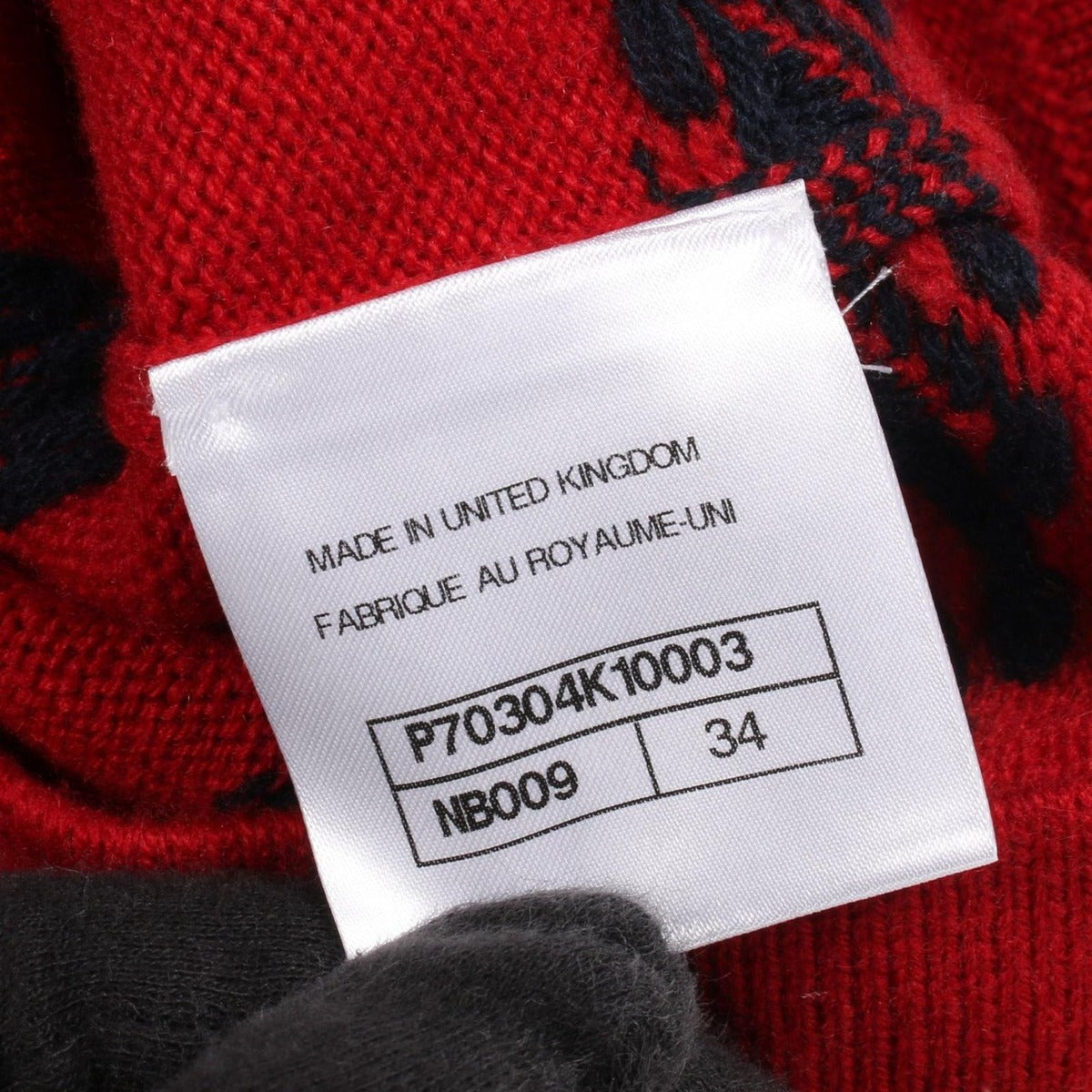 Chanel Knit CC Logo Button Bicolor Cashmere Sweater — view 5