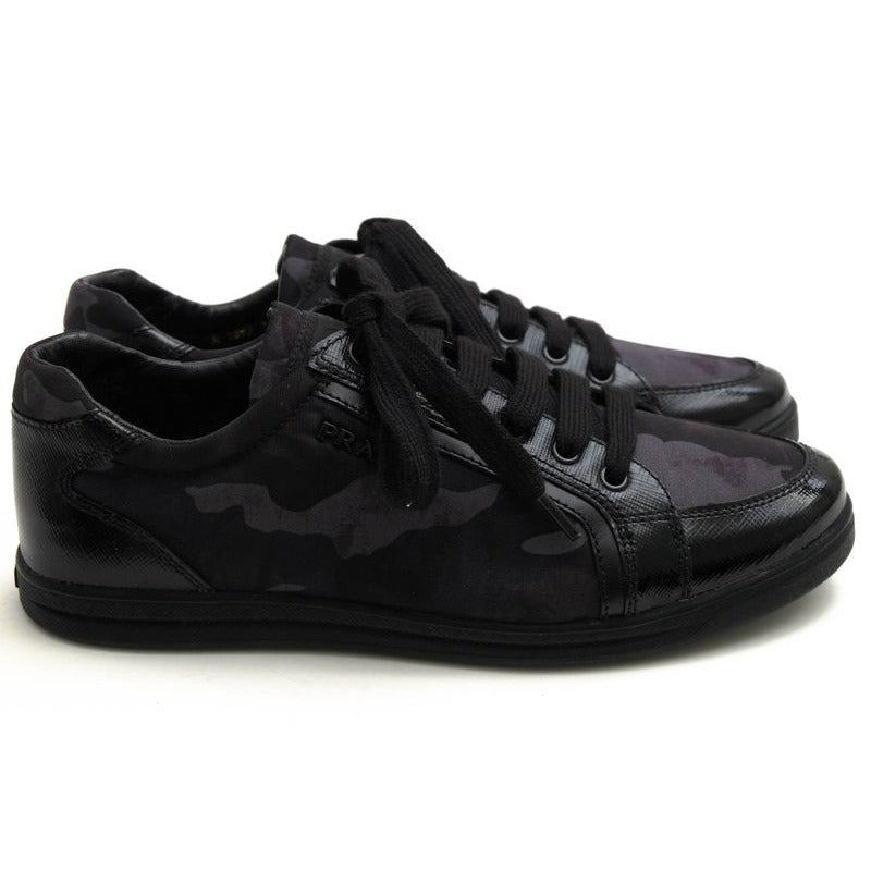 Prada Shoes Sneakers Low Cut Women Nylon Leather — view 2