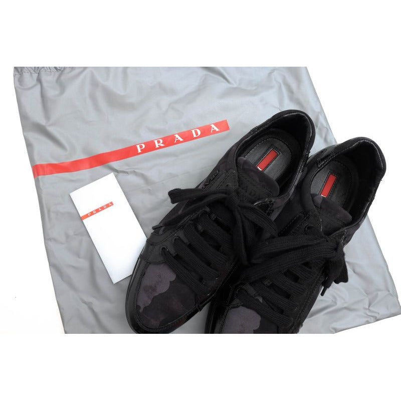 Prada Shoes Sneakers Low Cut Women Nylon Leather — view 9