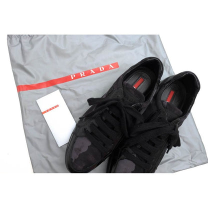 Prada Shoes Sneakers Low Cut Women Nylon Leather — view 9