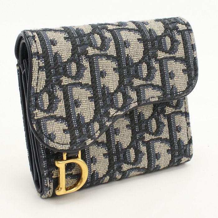 DIOR Lotus Wallet Saddle S5652 CTZQ M928 Bifold Wallet Dior Oblique Cles Deuce