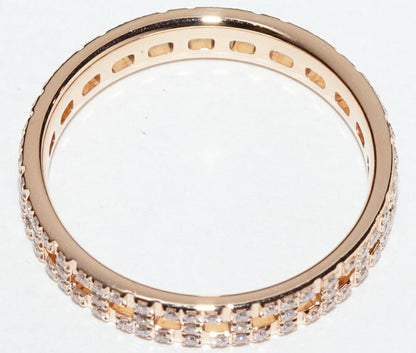 Tiffany & Co Ring 18K Pink Gold Diamond 023ct T True Narrow Ring