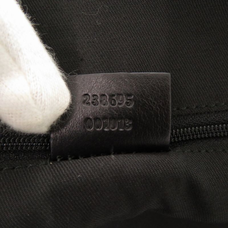 Gucci Horsebit Pattern 238695 Canvas/leather Black Tote Bag Black 0892 Gucci