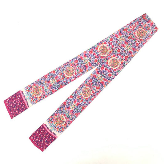Louis Vuitton Bandeau Catania Scarf Floral Pink And Multicolor