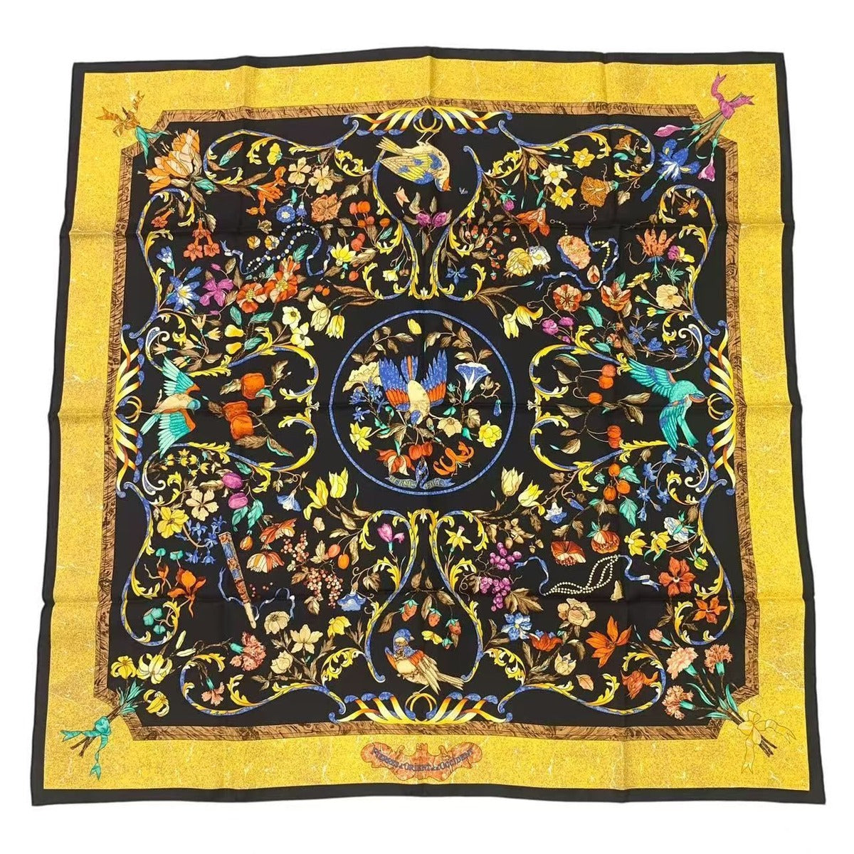 Hermes Carre 90 Pierres D' Orient Et Occident Oriental Stone and Western