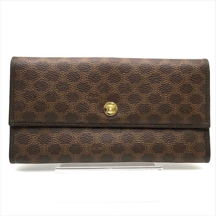 Celine Macadam Triomphe Wallet Brown