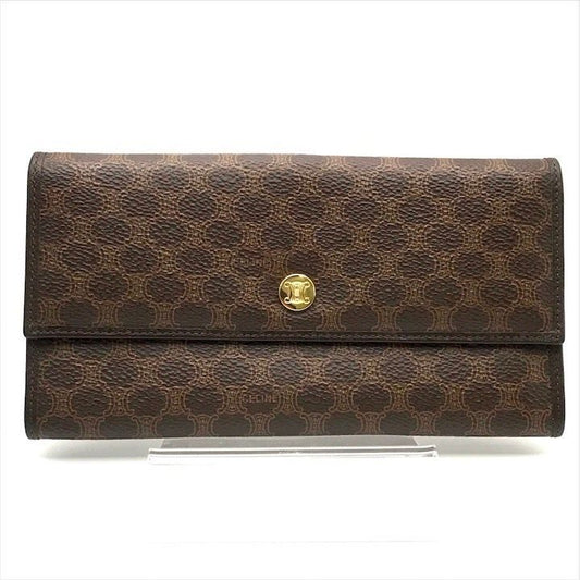 Celine Macadam Triomphe Wallet Brown