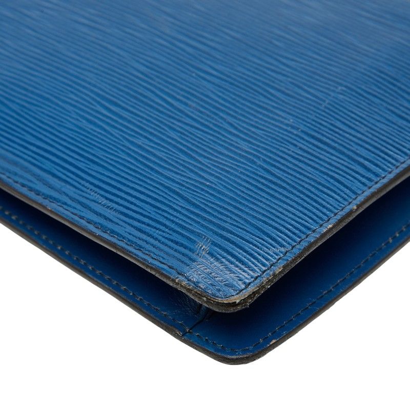 Louis Vuitton Epi Montaigne 27 Second Bag Clutch Bag M52655 Toledo Blue Leather