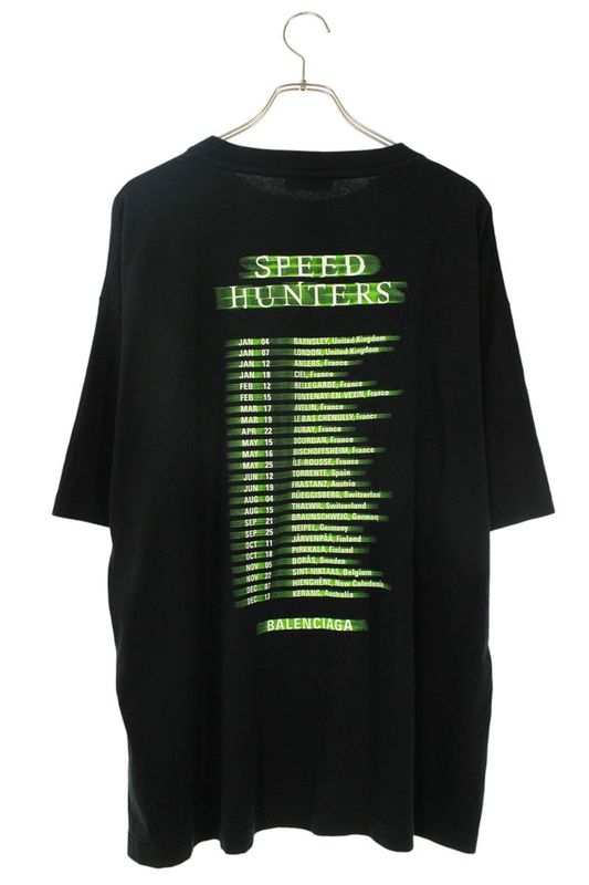 Balenciaga 556133 Tcv38 Speed Hunters Print T-shirt Men's L