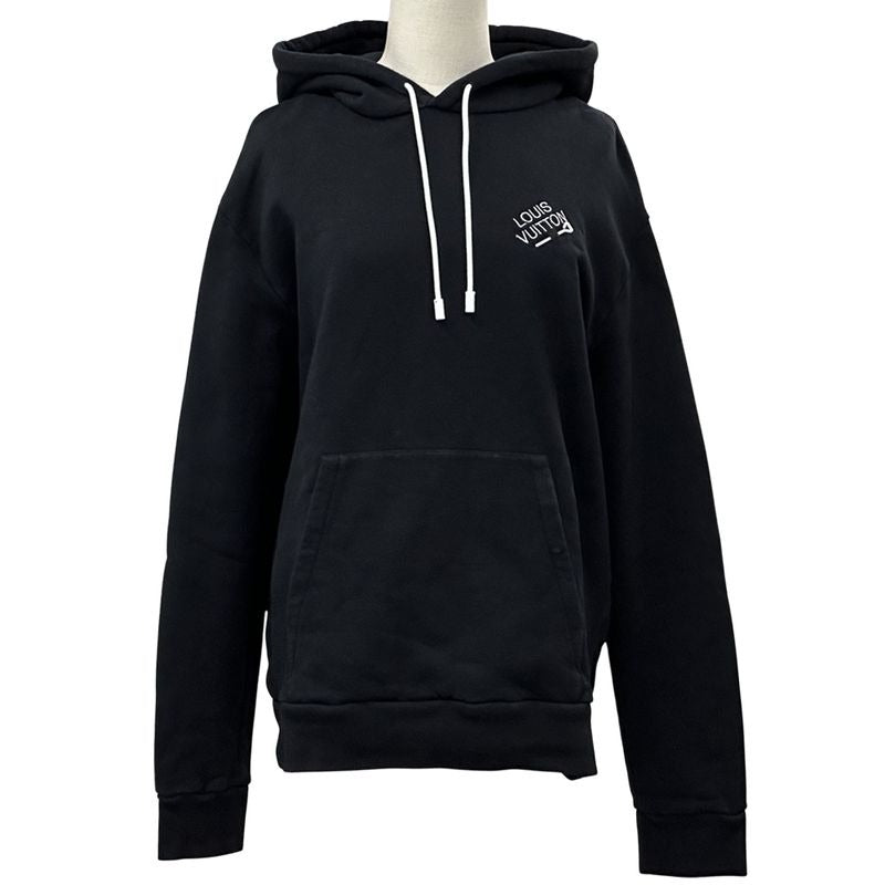 Louis Vuitton Signature Cotton Hoodie Black XL 2022