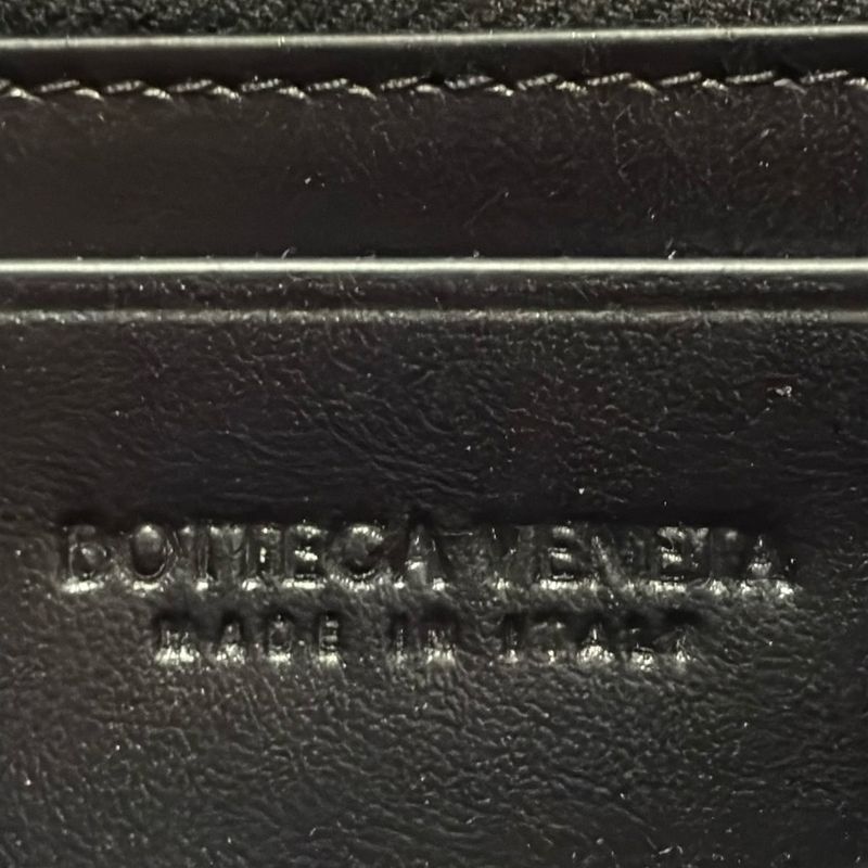 Bottega Veneta Cassette Large Flap Wallet 814661 Vcqc4 8425 Black Lambskin