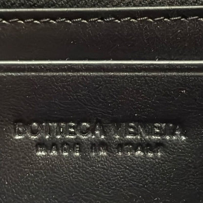Bottega Veneta Cassette Large Flap Wallet 814661 Vcqc4 8425 Black Lambskin